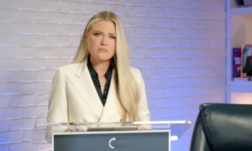 Erika Kirk phát biểu ngày 12/9. Ảnh: CNN