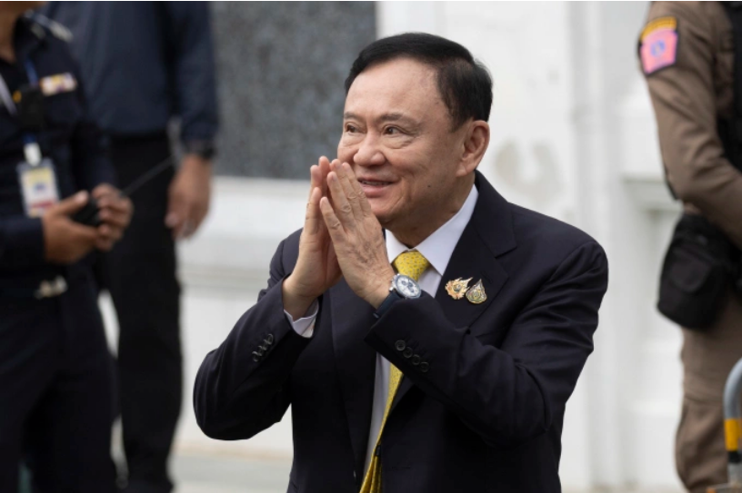 Cựu thủ tướng Thái Lan Thaksin Shinawatra tại Bangkok ngày 9/9. Ảnh: AP