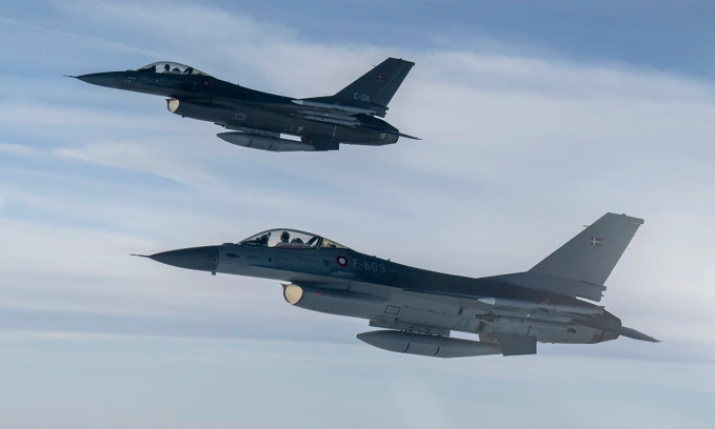 Tiêm kích F-16 Đan Mạch tham gia diễn tập của NATO vào tháng 11/2024. Ảnh: USAF