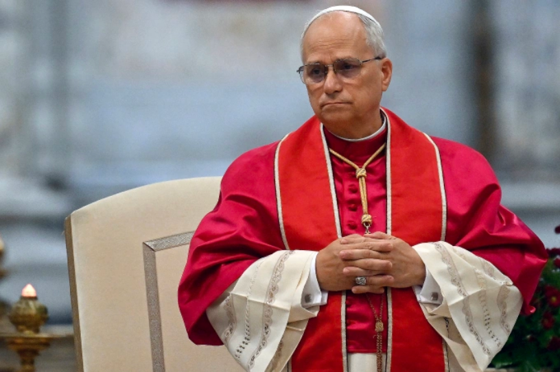 Giáo hoàng Leo XIV chủ trì một buổi lễ tại Vương cung Thánh đường Thánh Paul Ngoại thành ngày 14/9. Ảnh: AFP