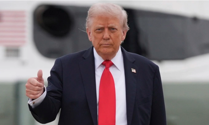 Tổng thống Mỹ Donald Trump tại căn cứ Andrews ở bang Maryland, Mỹ ngày 16/9. Ảnh: AP