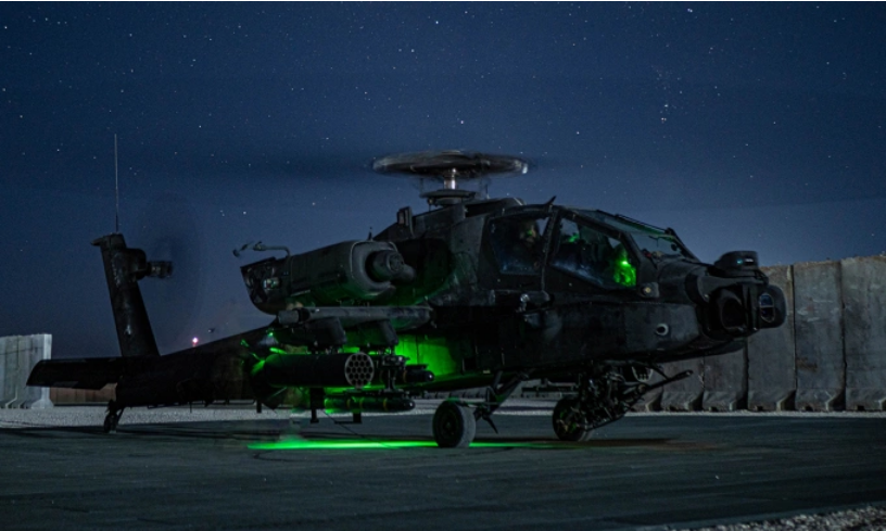 Trực thăng  AH-64D của Mỹ tại Trung Đông tháng 7/2024. Ảnh: US Army