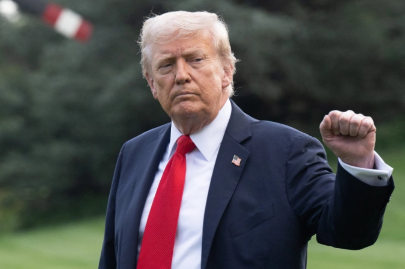 Tổng thống Donald Trump tại khuôn viên Nhà Trắng ngày 11/9. Ảnh: AFP