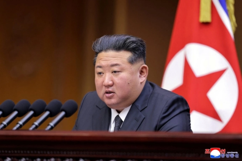 Lãnh đạo Triều Tiên Kim Jong-un phát biểu ngày 21/9 tại Bình Nhưỡng. Ảnh: KCNA