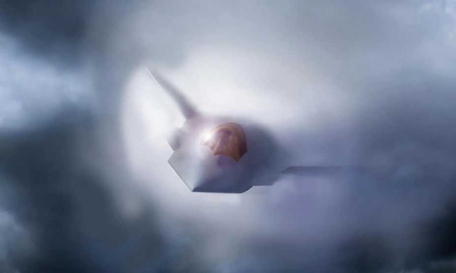 Mô phỏng tiêm kích F-47 được công bố ngày 21/3. Đồ họa: USAF