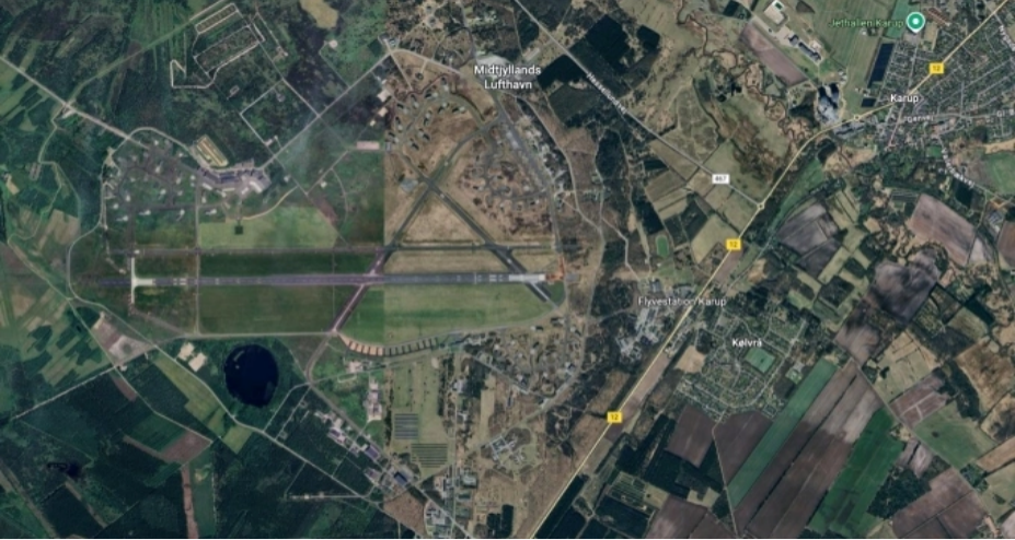 Căn cứ quân sự Karup ở miền tây Đan Mạch. Ảnh: Airlive