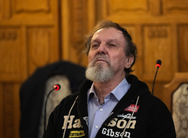 Juraj Cintula tại tòa án thành phố Banska Bystrica ngày 21/10. Ảnh: AFP