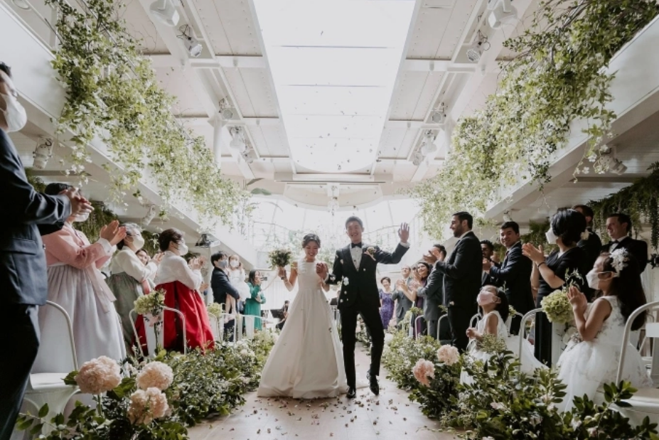 Đám cưới của một cặp vợ chồng Hàn Quốc tại Seoul, tháng 9/2022. Ảnh: Pexels