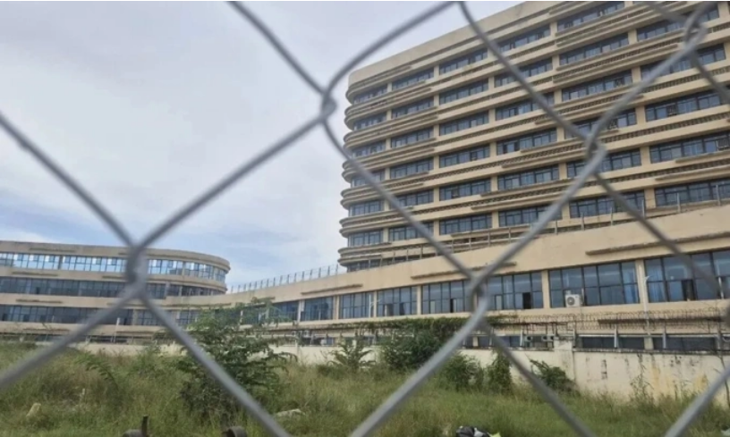 Khu phức hợp Mango, nơi được cho là một trung tâm lừa đảo, ở ngoại ô thủ đô Phnom Penh, Campuchia. Ảnh: Hankyoreh