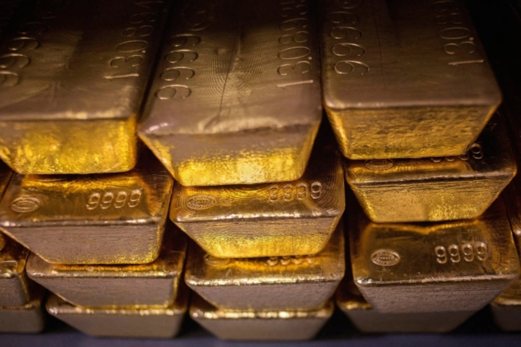 Vàng thỏi tại Westpoint, New York (Mỹ) năm 2013. Ảnh: Reuters