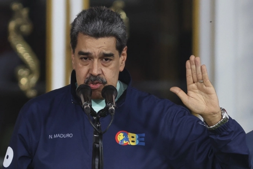 Tổng thống Venezuela Nicolas Maduro phát biểu tại Caracas ngày 21/11. Ảnh: AFP
