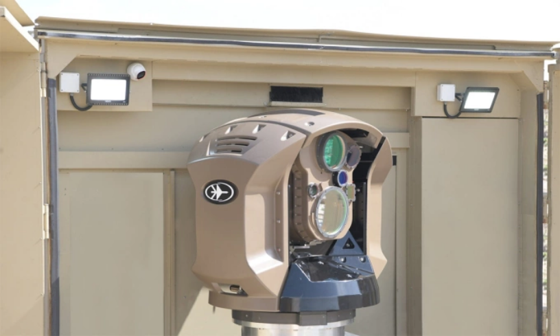 Cụm chiến đấu của tổ hợp phòng không laser Iron Beam. Ảnh: Rafael