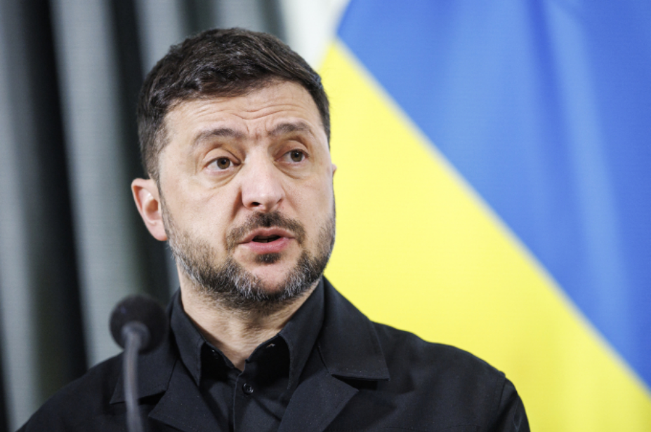 Tổng thống Ukraine Volodymyr Zelensky tại The Hague, Hà Lan ngày 16/12. Ảnh: AFP