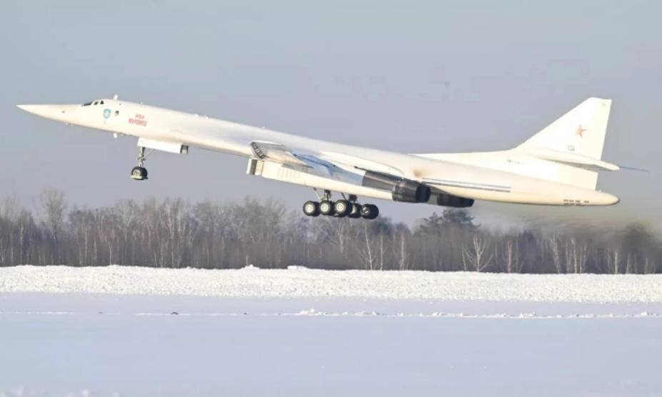 Oanh tạc cơ Tu-160M Nga tại thành phố Kazan hồi tháng 2/2024. Ảnh: RIA Novosti