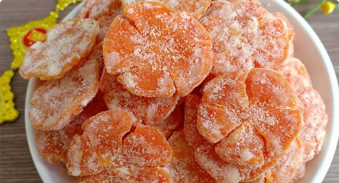 Mứt cà rốt ngon ai cũng thích