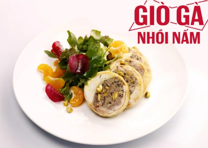 Công thức giản đơn làm món giò nhồi gà lạ miệng cho ngày Tết