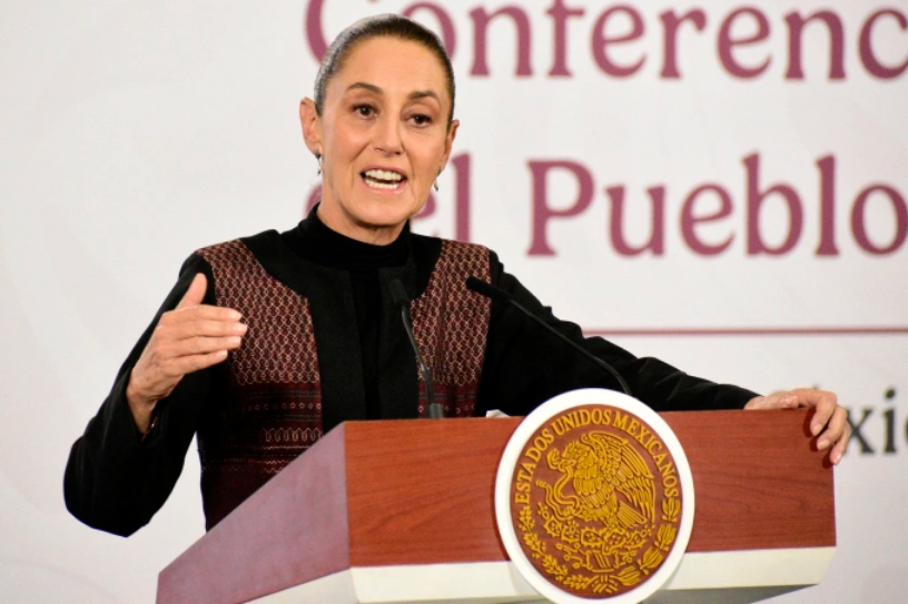 Tổng thống Claudia Sheinbaum tại Mexico City ngày 26/2. Ảnh: AFP