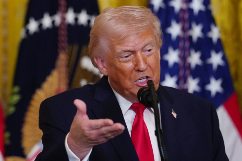 Tổng thống Mỹ Donald Trump tại Nhà Trắng ngày 12/3. Ảnh: AP