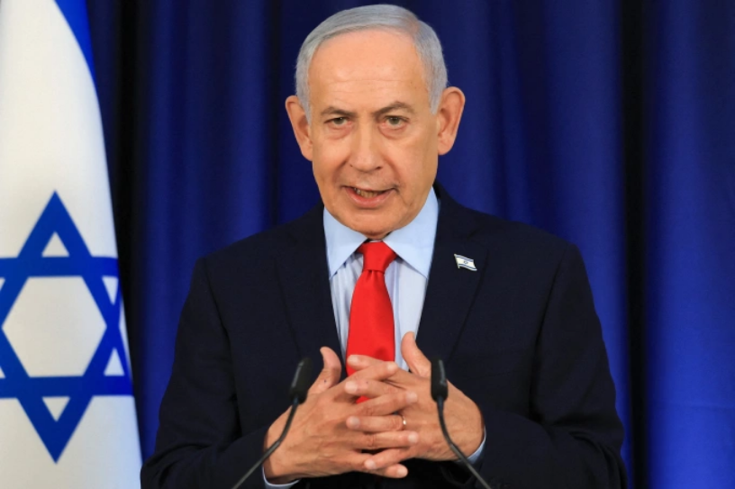 Thủ tướng Israel Benjamin Netanyahu họp báo tại Jerusalem ngày 19/3. Ảnh: AFP
