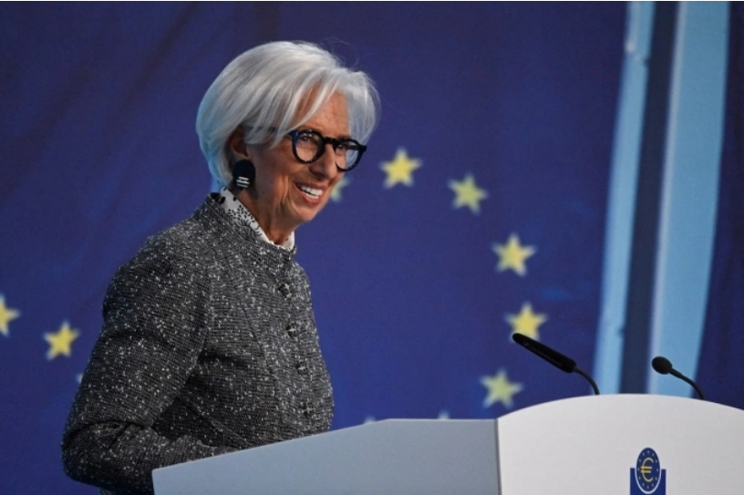 Christine Lagarde tại trụ sở của ECB ở Frankfurt (Đức) hôm 19/3. Ảnh: Reuters
