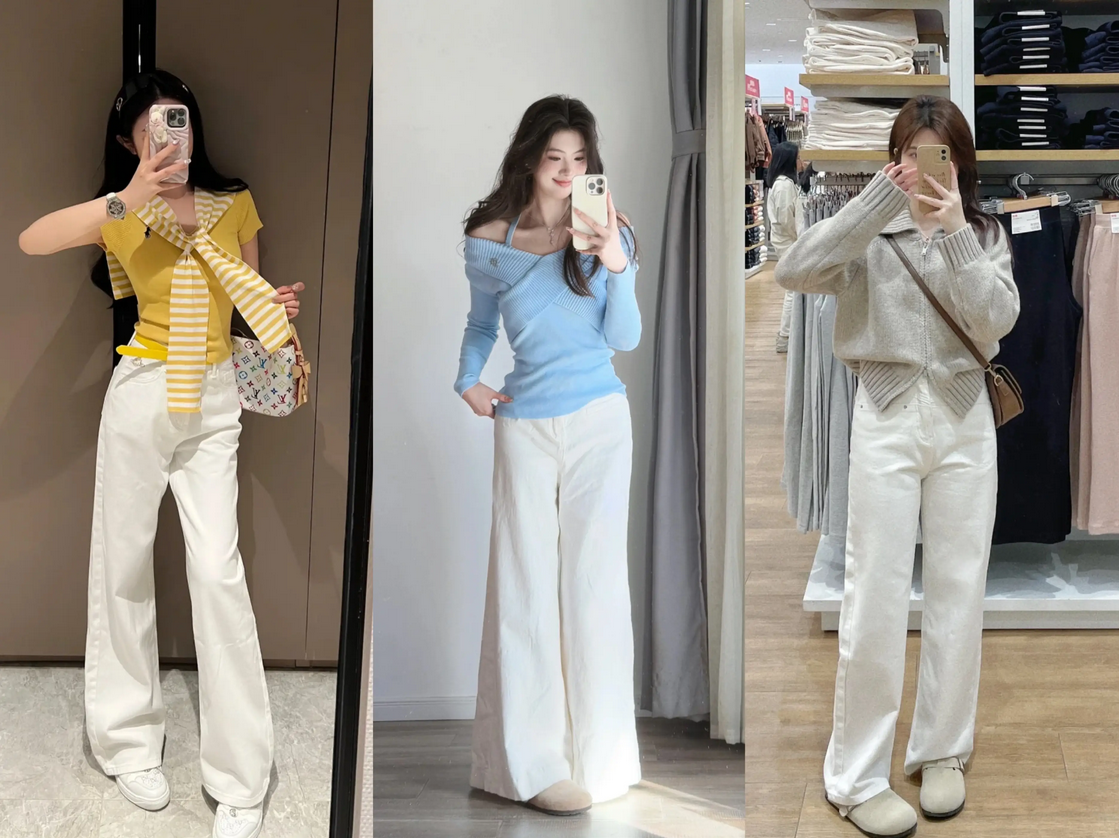 4 cách mix quần trắng mùa Xuân giúp chị em trẻ lại cả chục tuổi, sành điệu hơn diện quần jeans gấp 10 lần - 1