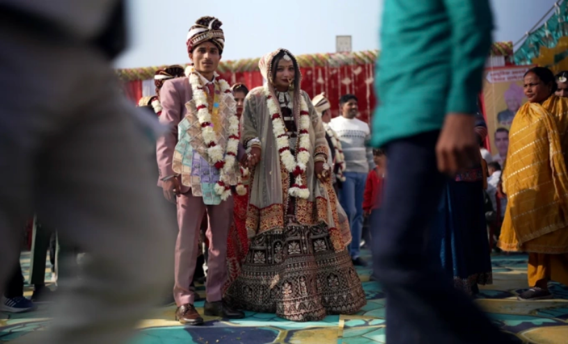 Một lễ cưới truyền thống ở Mumbai, Ấn Độ. Ảnh: CNN