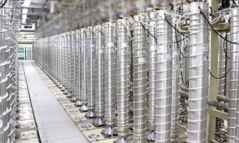 Máy ly tâm tại cơ sở hạt nhân Fordow của Iran trong bức ảnh đăng tháng 11/2019. Ảnh: IRNA