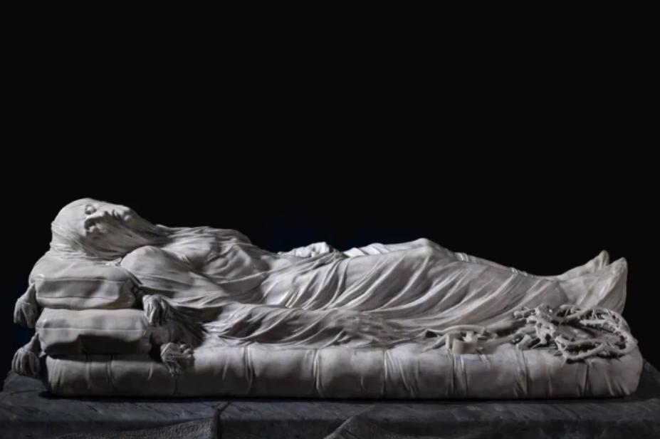 Bức tượng Veiled Christ đang được trưng bày tại Bảo tàng nhà nguyện Sansevero ở Naples, Italy. Ảnh: Sansevero Chapel Museum