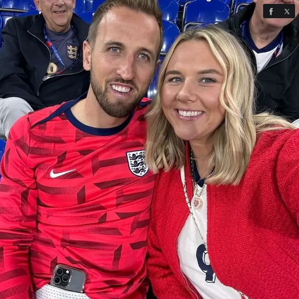 Tiền đạo Harry Kane và vợ Katie Goodland. Ảnh: @Katie Goodland/Instagram