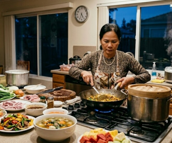 Hôm đó tôi đã dậy sớm nấu cơm, chuẩn bị tiệc mừng sinh nhật mẹ chồng. (Ảnh minh họa)
