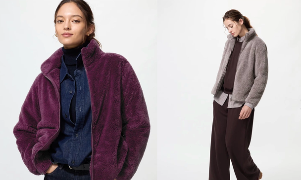 Một mẫu áo lông cừu được quảng cáo làm từ vật liệu tái chế. Ảnh: Uniqlo