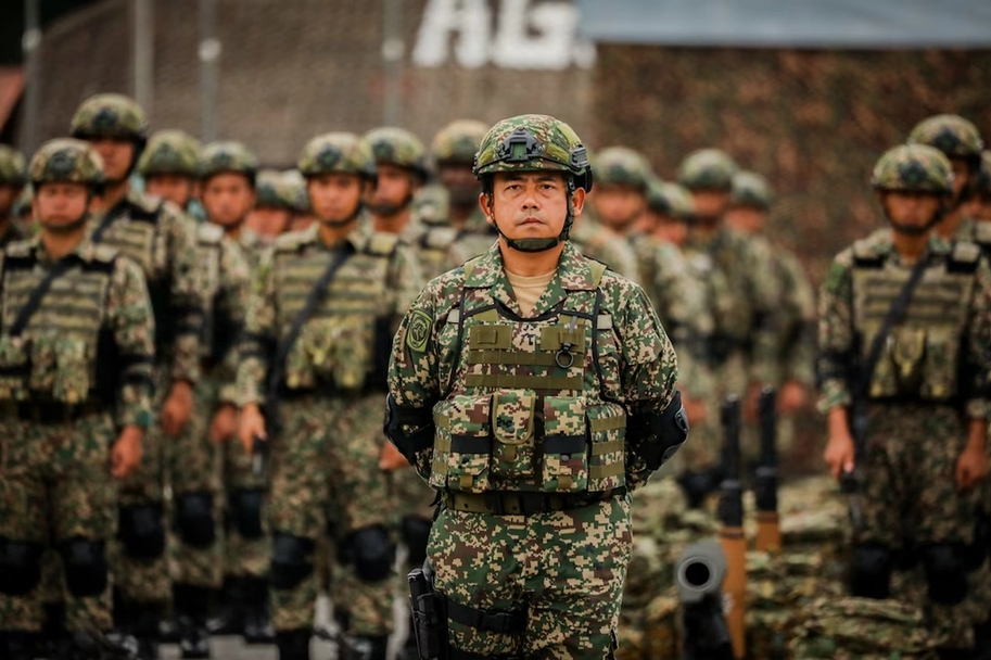 Binh sĩ lục quân Malaysia trong lễ khai mạc cuộc tập trận Keris Strike 25 ngày 17/7/2025 tại bang Perak. Ảnh: USARPAC